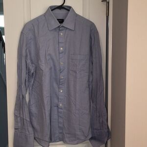 Hugo Boss Blue French Cuff dress shirt 16 x 36/37